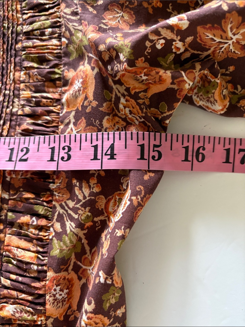 Doen Philana Mulberry Vine Floral Organic Cotton Tiered Maxi Dress Small - Picture 12 of 14
